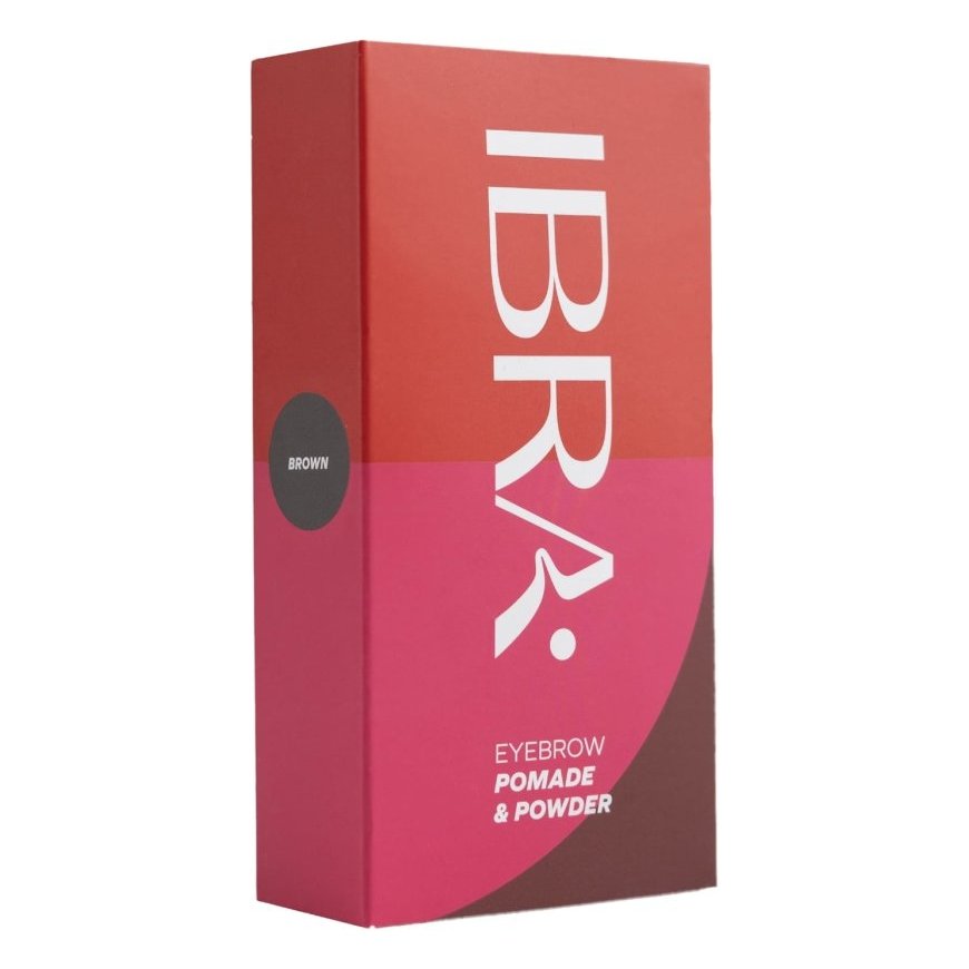 Ibra Eyebrow Pomade & Powder Brown, 7 g