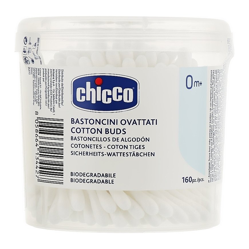 Chicco kõrva puhtuse pulgad 0 m + 160 tk. – 2