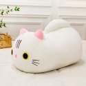 Lean Toys Plush Cat with Soft Tail, White, 40 cm Lean Toys Plush Cat with Soft Tail, White, 40 cm