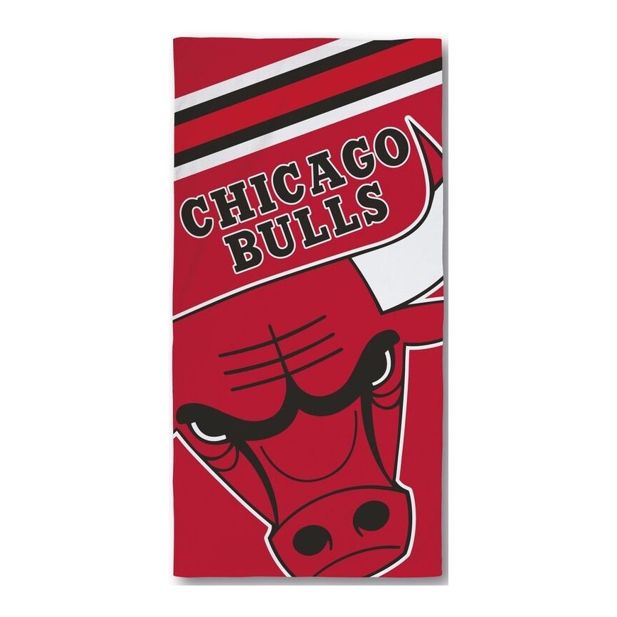 Čikagos Bulls medvilninis paplūdimio rankšluostis