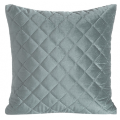 Eurofirany RIA1 Velvet cushion cover, quilted using traditional sewing method, 45X45 cm, color: blue