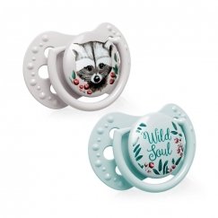 LOVI силиконовые динамические пустышки WILD SOUL BOY, 0-2 месяца, 2 шт., 22/881boy