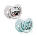 LOVI silicone dynamic pacifiers WILD SOUL BOY, 0-2 months, 2 pcs, 22/881boy