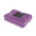 Style Blanket HENRY violet textured jacquard style modern 70x150 Style Blanket HENRY violet textured jacquard style modern 70x150