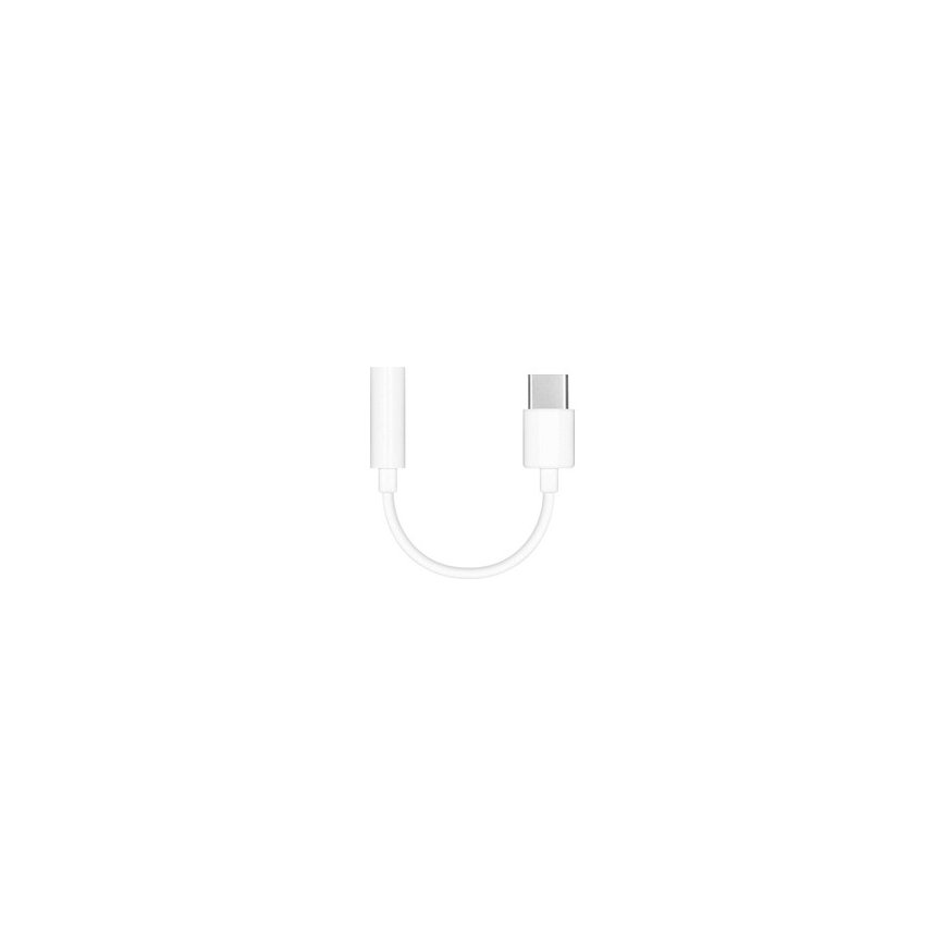 Alkuperäinen HUAWEI AUX Type C -adapteri (uros) 3,5 mm -liitäntään (naaras) CM20 valkoinen massas.