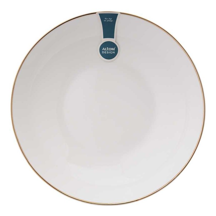 Bella Golden Line Deep Plate 20 cm 900 ml Cream Porcelain – 2