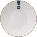 Bella Golden Line Deep Plate 20 cm 900 ml Cream Porcelain Bella Golden Line Deep Plate 20 cm 900 ml Cream Porcelain