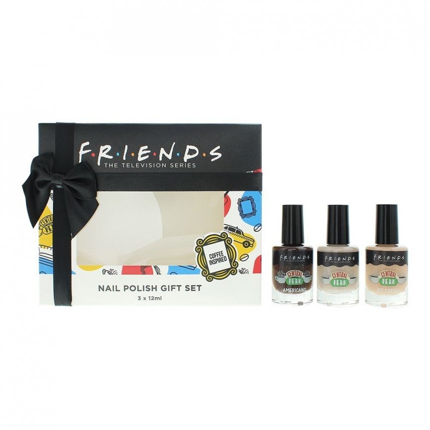 Set Trio, Warner Bros, Friends, Chip-Resistant, Kynsilakka, Kahvia, 3 kpl, 12 ml