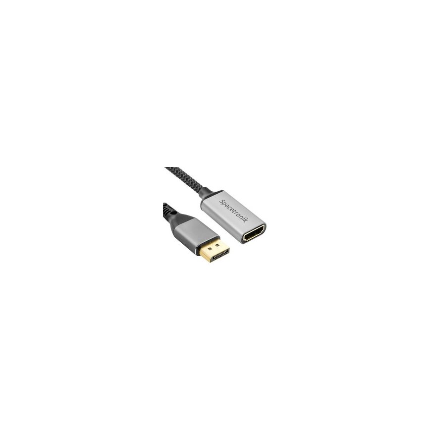 Кабель DP HDMI 4K 60Hz Spacetronik KDH-SPA020 2м