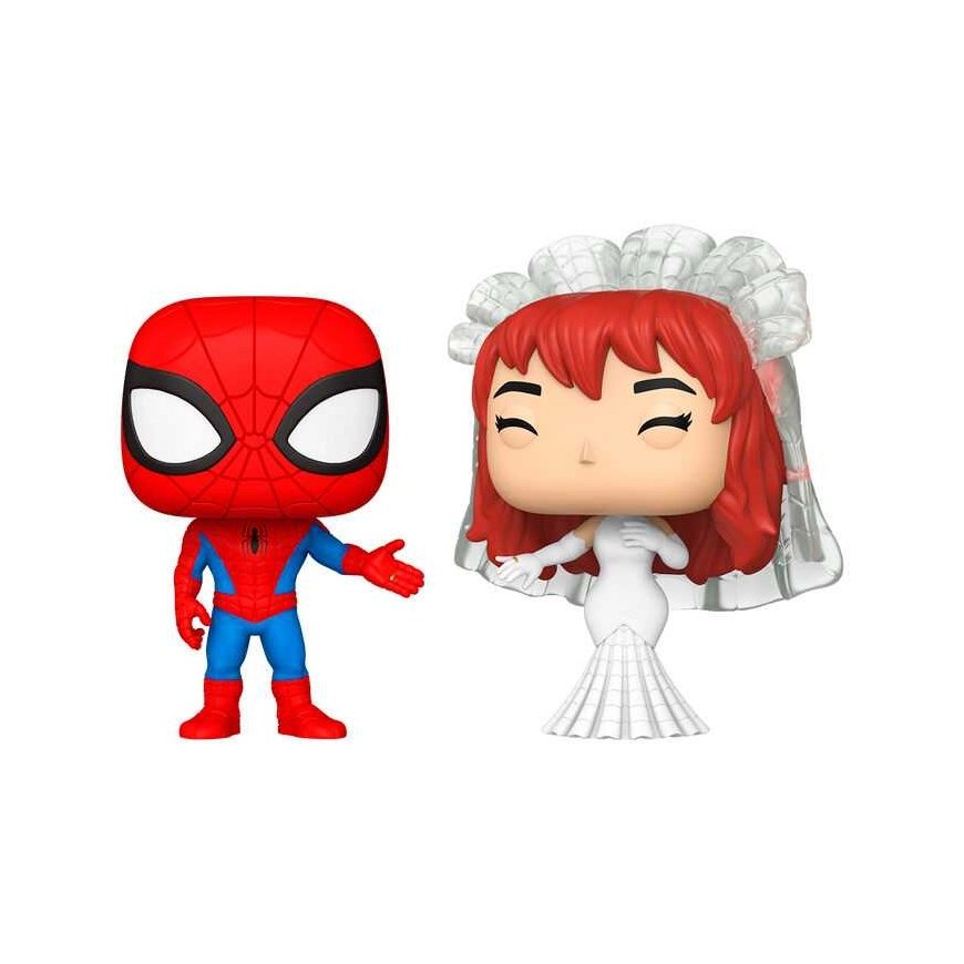 FUNKO POP! Vinyl Figure Set: Marvel: Spider-Man and MJ, ~8 cm (2 pcs.) – 2