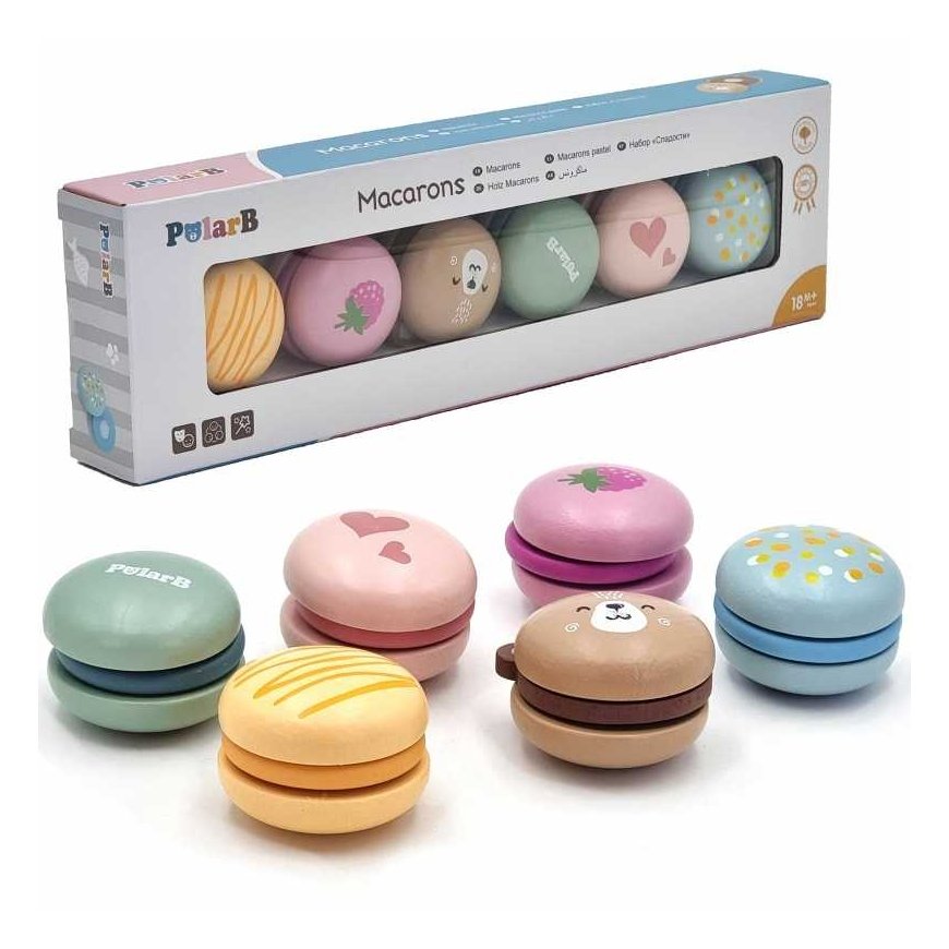 Viga Toys Viga PolarB Puitpastad 6 tk komplekt