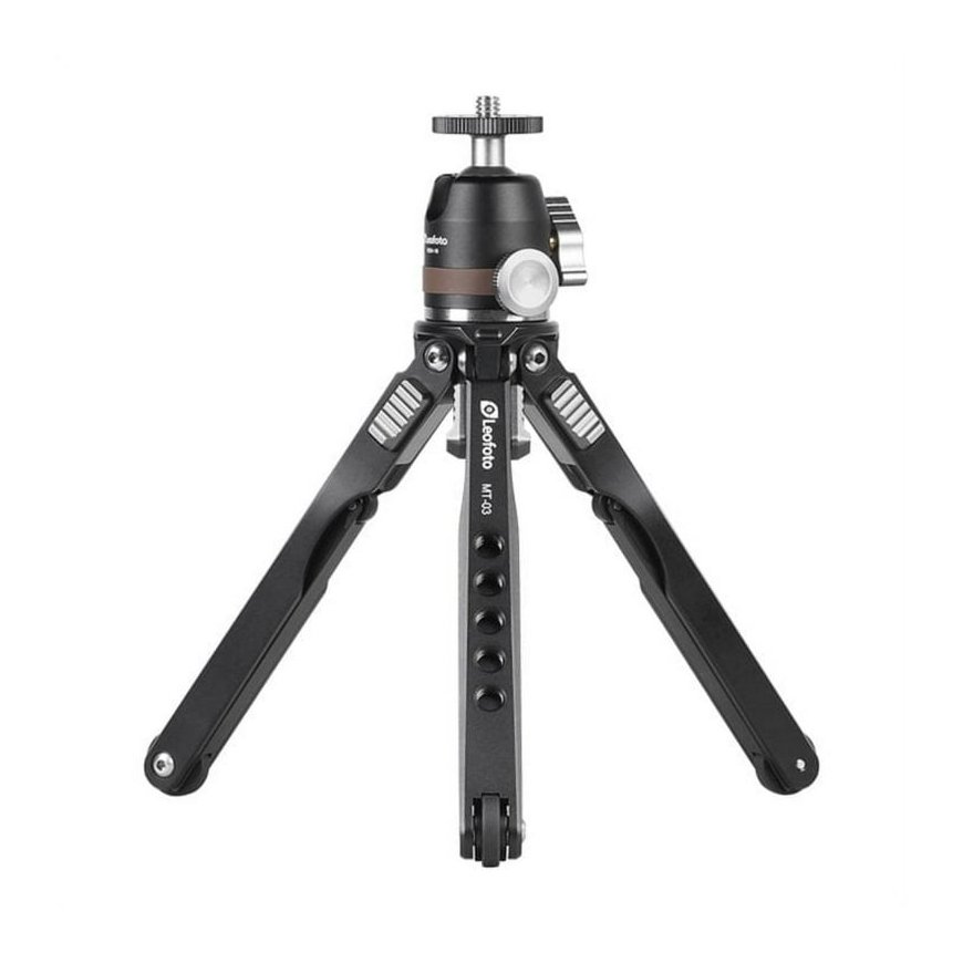 Leofoto MT-03+MBH-19 Spider Folding Table Mini Tripod & Ballhead with Bag – 2