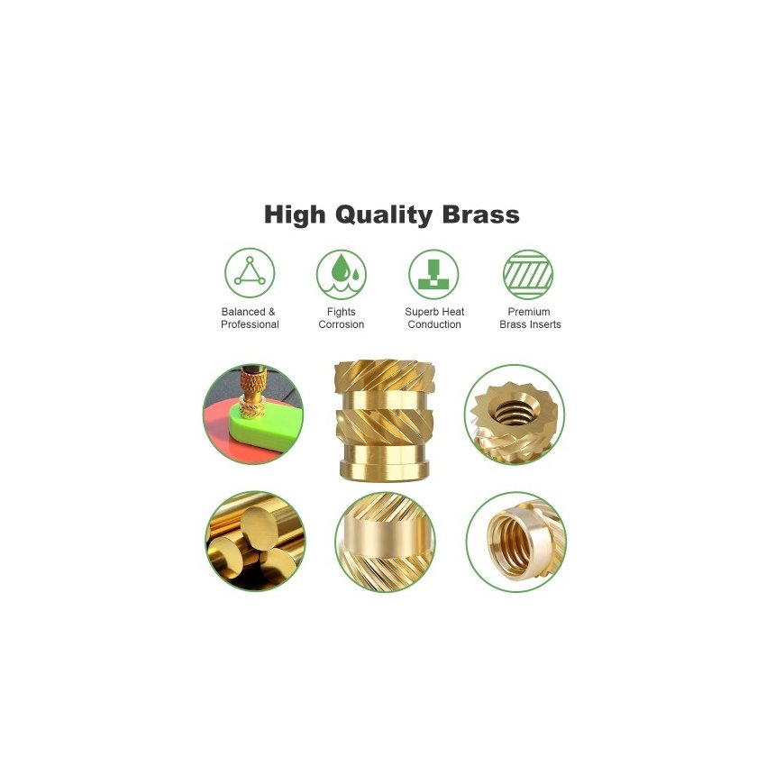 Mintion M4 x 8.1 mm x 6.3 mm screw insert set - 50 pcs – 2