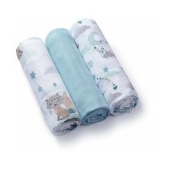 Пеленки Babyono, хлопковые, 3 шт., розовый кремовый, 828/01