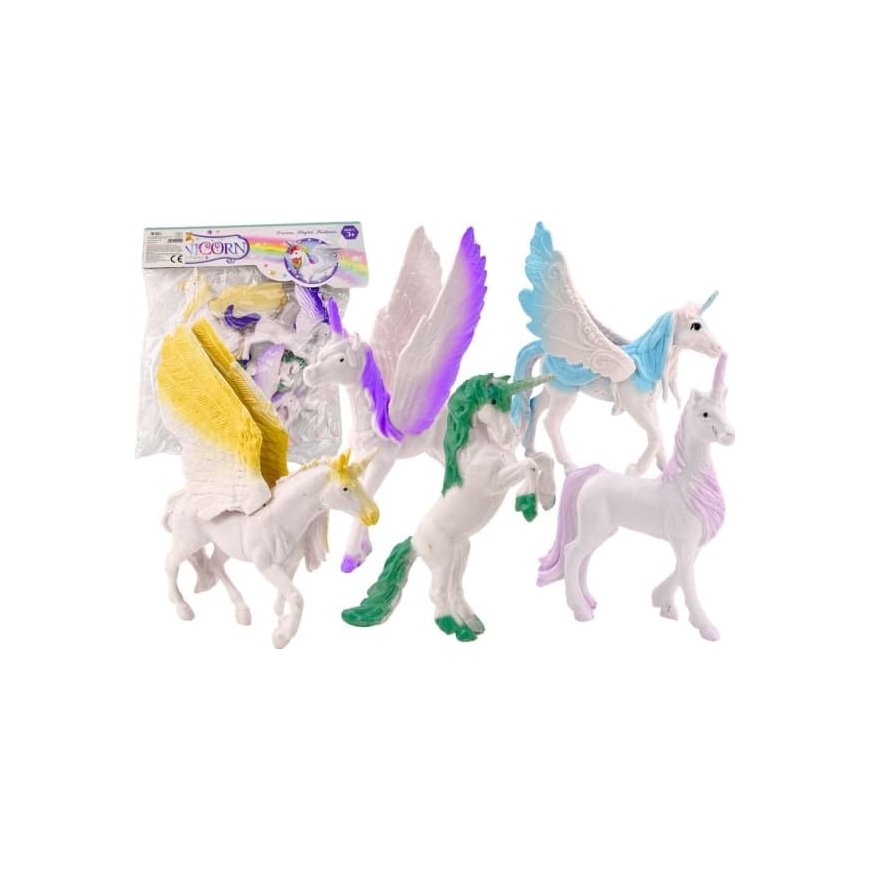 Lean Toys Vienaragio ja Pegaso Figuurisarja, 6 kpl.