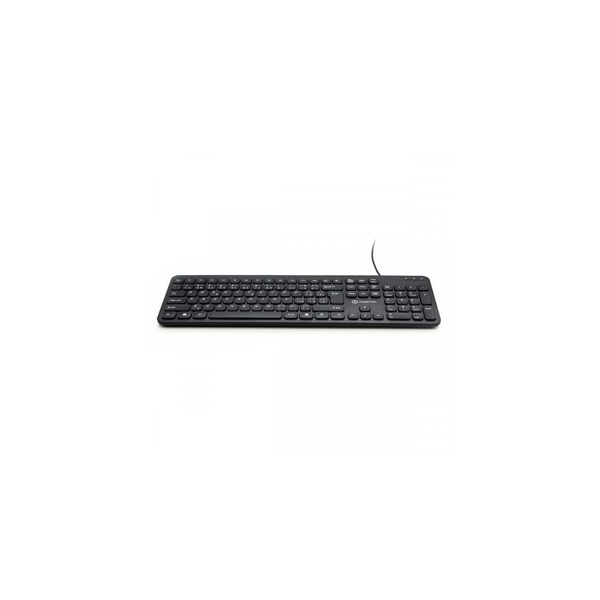 Powerton LIFE SLIM - Kaapeli näppäimistö (USB) CZ/SK, musta