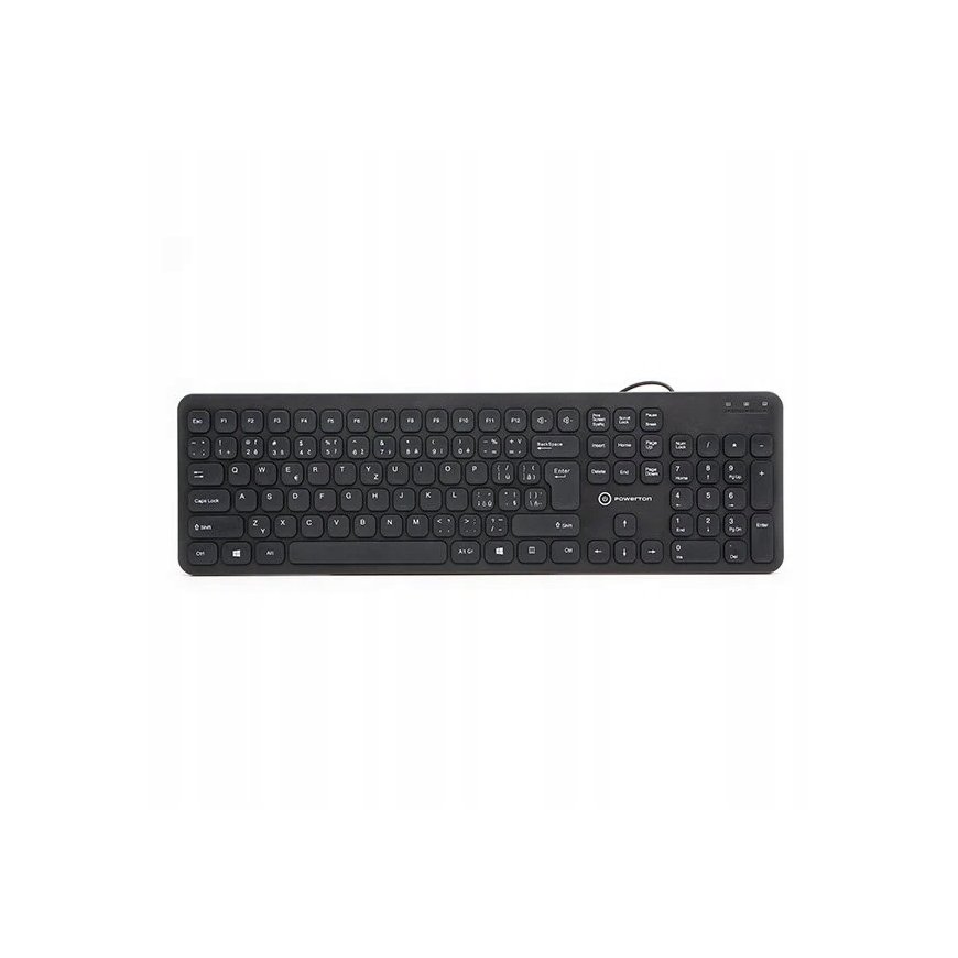 Powerton LIFE SLIM Wired Keyboard (USB) CZ/SK, black – 2