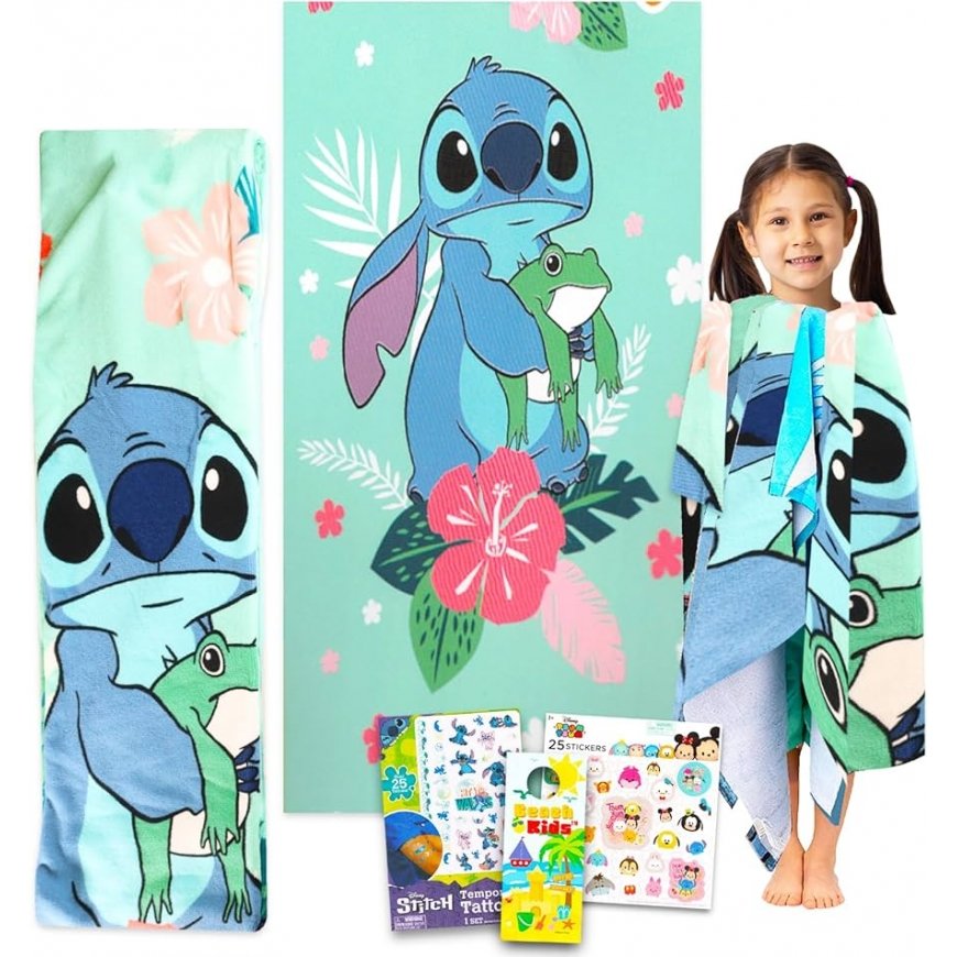 Disney Stitch microfibre beach towel