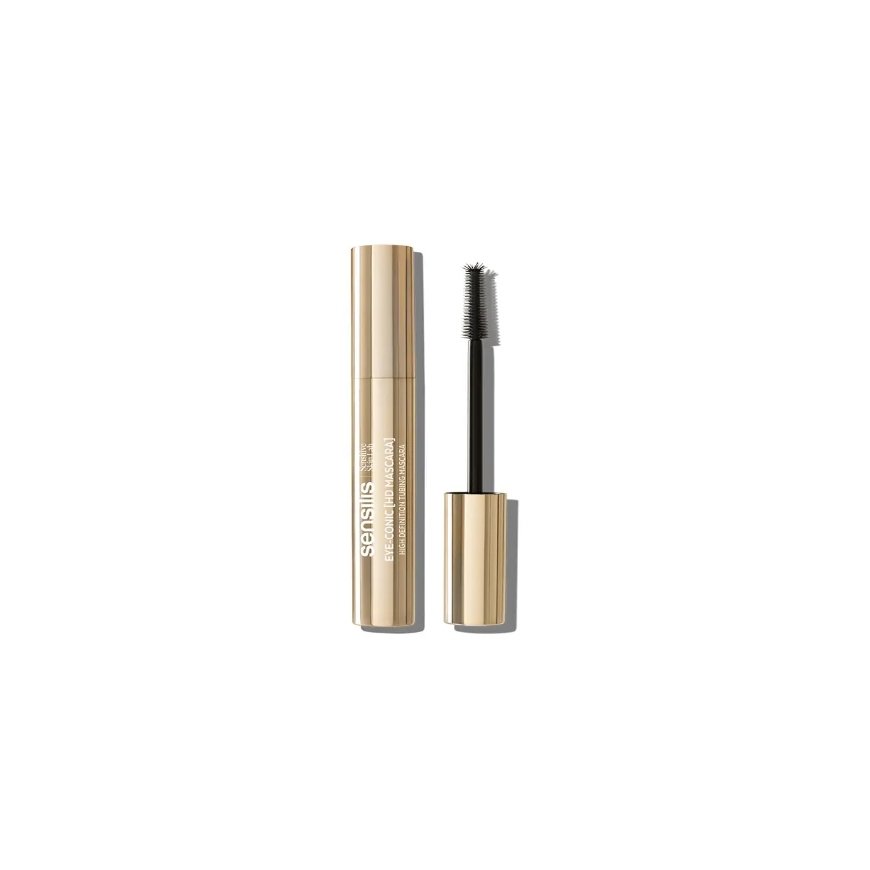 Sensilis EYE-CONIC [HD MASCARA] Aukštos raiškos atsparus vandeniui tubingo blakstienų tušas 01-Juodas 10,5 ml – 2