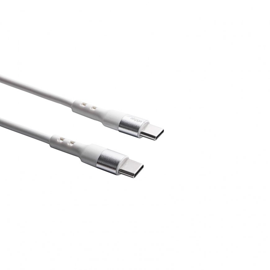 Akyga AK-USB-40 USB cable USB 2.0 1 m USB C White – 2