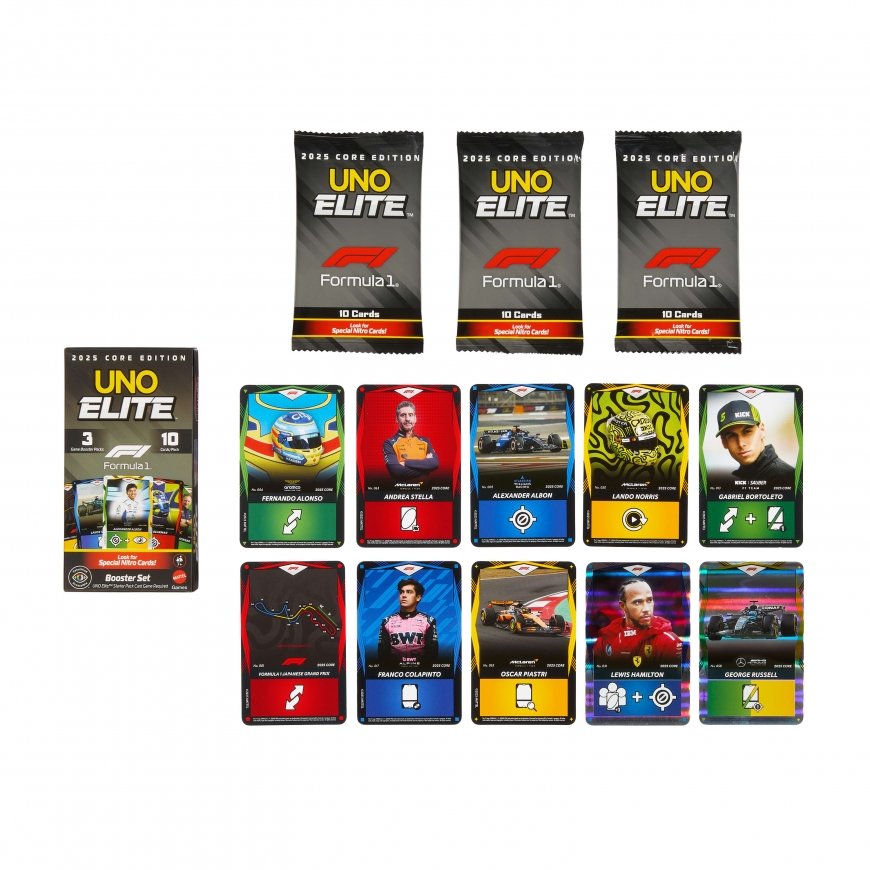 Games UNO Elite Formula 1 2025 Core Edition Booster Set – 3