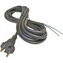 Emos Power Cable AC Plug - Solderable Terminals (2x1.0 mm²) 3.0m with Rubber Insulation (for Tool Cord Replacement) Emos Power Cable AC Plug - Solderable Terminals (2x1.0 mm²) 3.0m with Rubber Insulation (for Tool Cord Replacement)