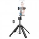 Selfie stick Hoco tripod ar K20 melns ar bezvadu tālvadības pulti. Selfie stick Hoco tripod ar K20 melns ar bezvadu tālvadības pulti.