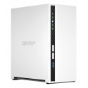 QNAP TS-233 NAS ir duomenų saugojimo serveris Tower ARM Cortex-A55 2 GB 0 TB QNAP QTS Balta