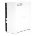 QNAP TS-233 NAS ir duomenų saugojimo serveris Tower ARM Cortex-A55 2 GB 0 TB QNAP QTS Balta
