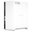 QNAP TS-233 datu uzglabāšanas serveris NAS Tower ARM Cortex-A55 2 GB 0 TB QNAP QTS Balts