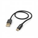 Hama Fabric USB-kaabel USB 2.0 1,5 m USB A USB C Must Hama Fabric USB-kaabel USB 2.0 1,5 m USB A USB C Must