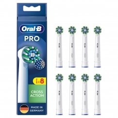 Oral-B CrossAction 8 pcs Balts