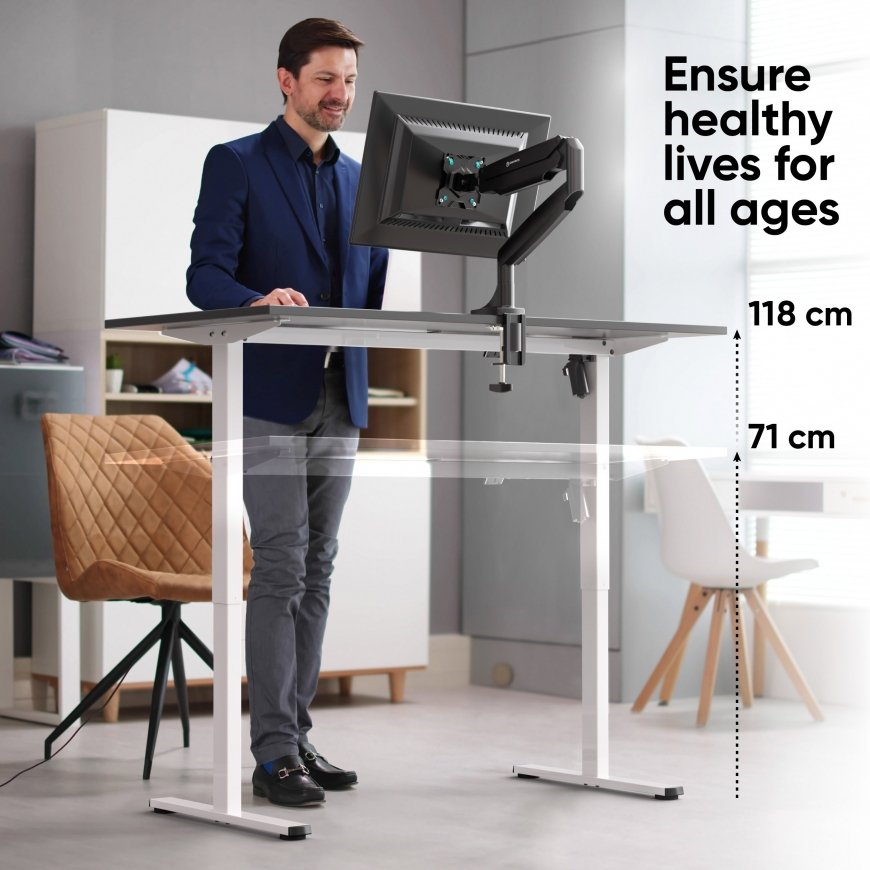 ONKRON WDF221E-W pastatomo stalo rėmas Elektrinis 2 kojos Balta – 2
