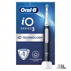 Oral-B iO 3 Matte Aikuinen Värisevä hammasharja musta, Valkoinen