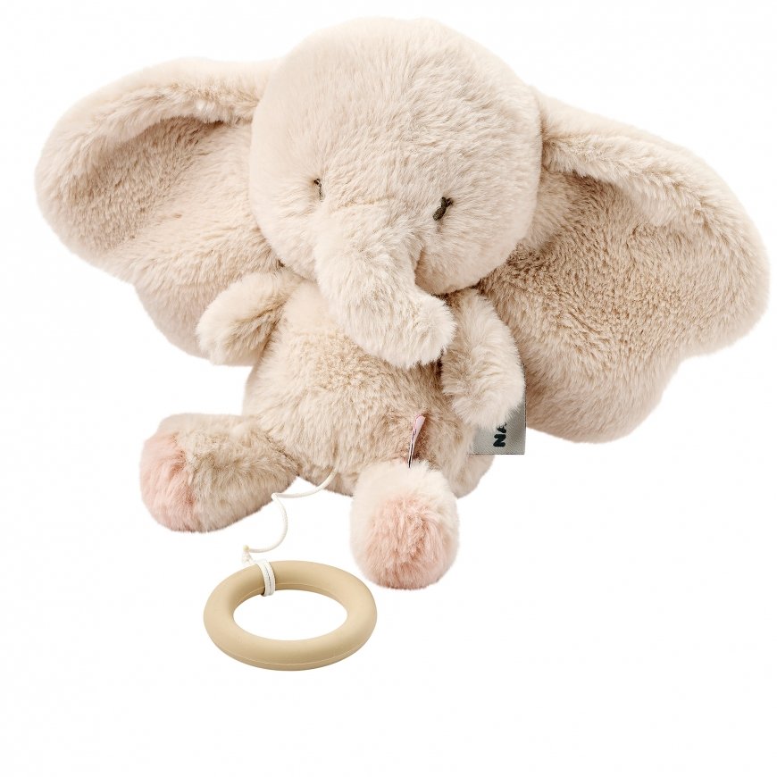 NATTOU Fanfan musical plush toy elephant sand, 25cm – 2