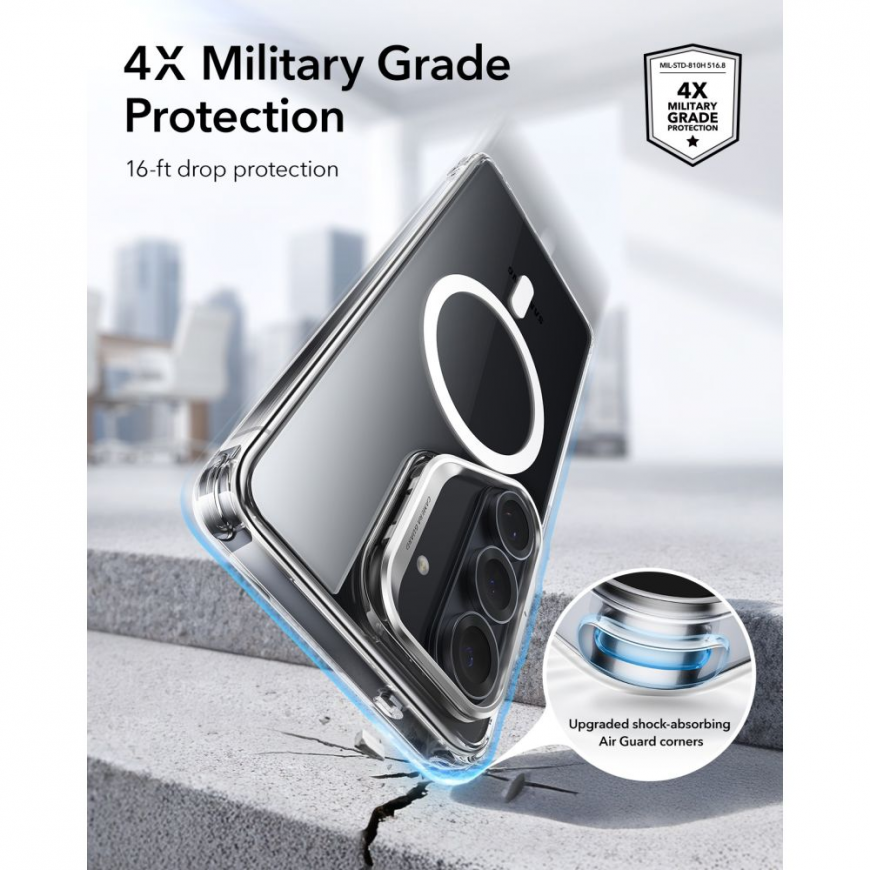ESR CLASSIC HYBRID KICKSTAND MAGSAFE GALAXY S26 CLEAR – 5