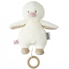 NATTOU Fanfan muzikāla plīša rotaļlieta pīlēns, 28 cm