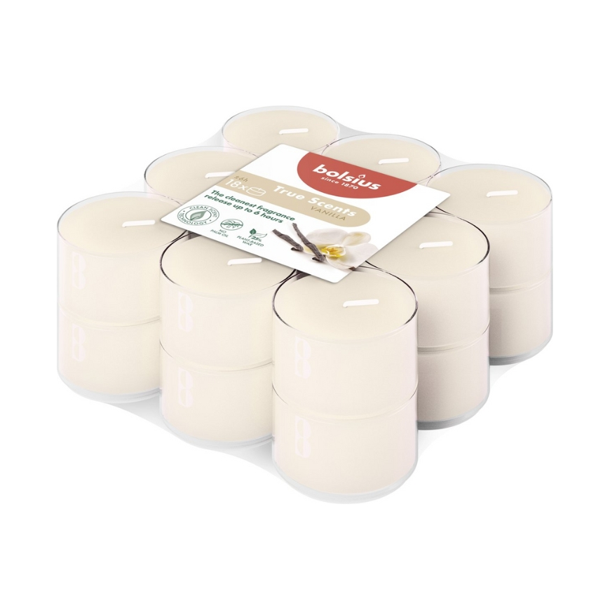 Tējas sveces arom. 18 gab.True Scents vanilla