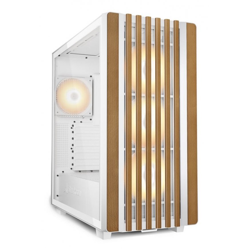 Sharkoon REBEL C70G RGB Full Tower Balts, Koks