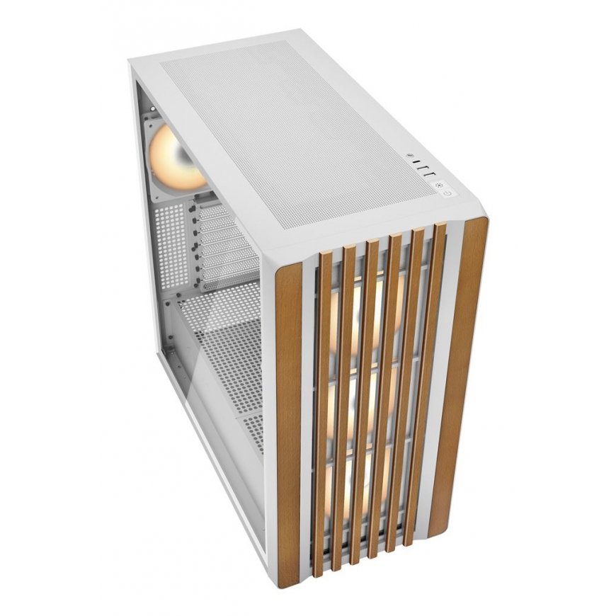 Sharkoon REBEL C70G RGB Full Tower White, Wood – 3