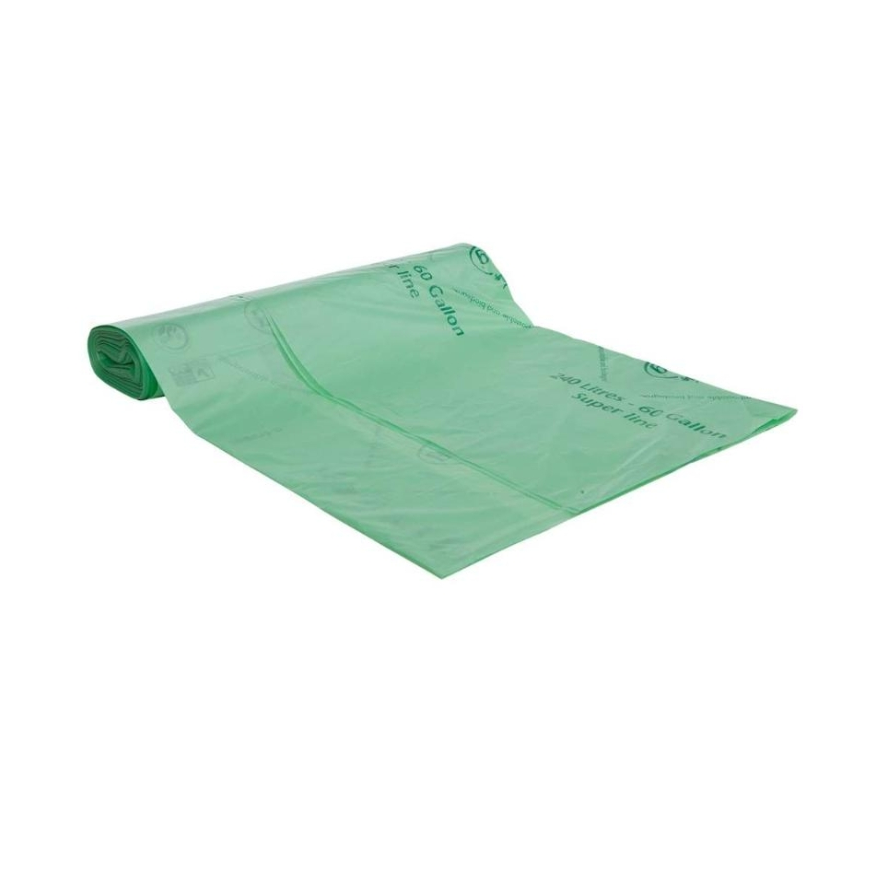 Компостируемые мусорные мешки BioBag 240 л (3 шт. в рулоне) 17 м