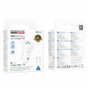 Borofone Car charger BZ34B Cloud - USB + Type C - QC 3.0 PD 38W Borofone Car charger BZ34B Cloud - USB + Type C - QC 3.0 PD 38W