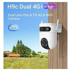 H9c kahekordne objektiiviga pööratav 4G ja Wi-Fi kaamera 3K ja 3K kaamera