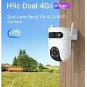 H9c Kaksoislinsseillä varustettu Pan & Tilt 4G- ja Wi-Fi-kamera 3K & 3K-kamera H9c Kaksoislinsseillä varustettu Pan & Tilt 4G- ja Wi-Fi-kamera 3K & 3K-kamera