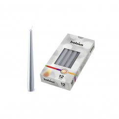 Galda svece 1gab. 245|24mm sudraba