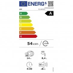 AEG GT8200A2SGM Semi-Integrated Dishwasher 60cm