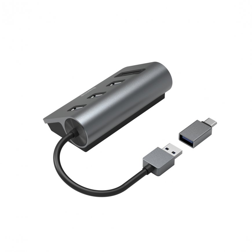 Hama 00200140 laptop dock/port replicator USB 3.2 Gen 1 (3.1 Gen 1) Type-A Anthracite, Black – 2