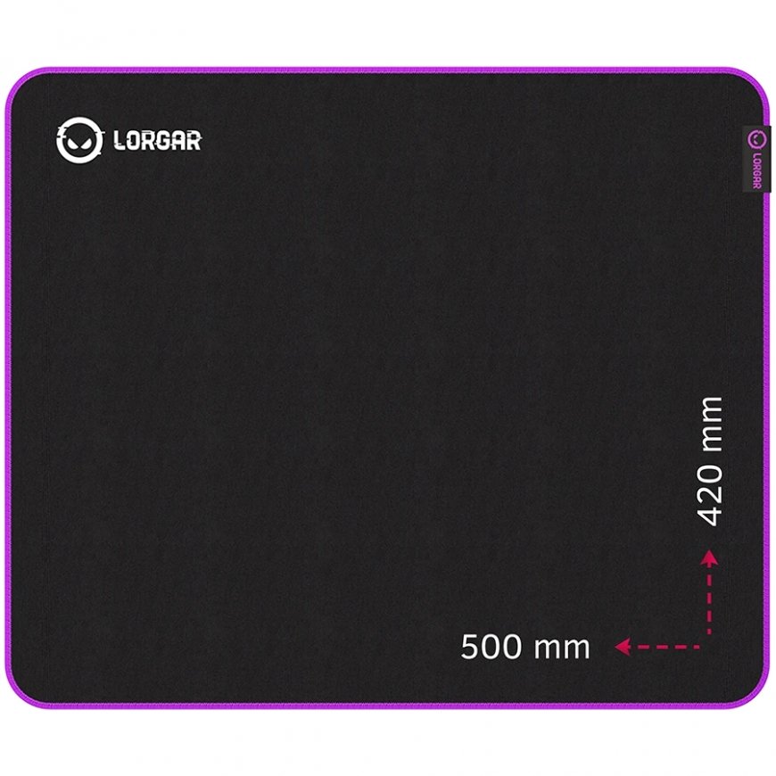 Lorgar Main 315 Žaidimo pelės padėkliukas Juoda, Violetinė