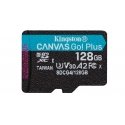 Kingston Technology 128 Gt microSDXC Canvas Go! Plus Gen4 200R A2 U3, yksittäispakkaus, ilman soviti