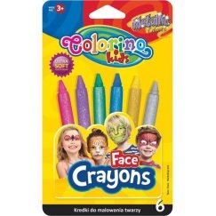 COLORINO KIDS näo värvid Metallic, 6 värvi, 65917PTR
